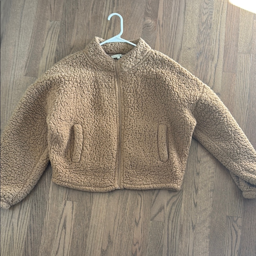 Cozy Tan Sherpa Jacket